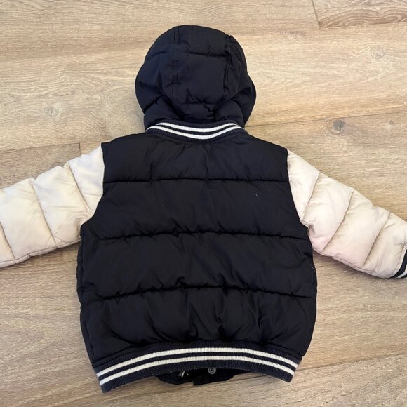 Baby Gap Varsity Puffer Jacket 18-24 Months - Picture 3 of 7